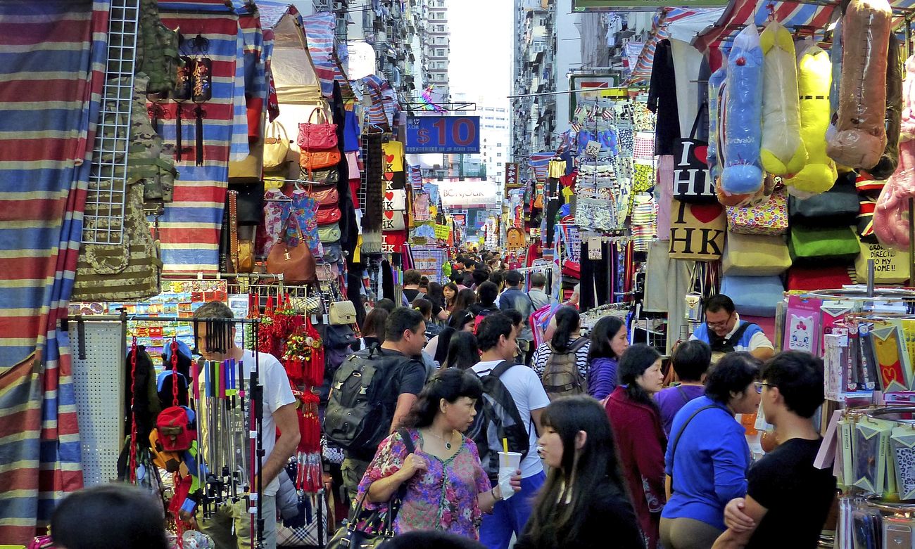 Hong Kong street market