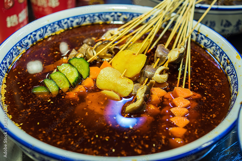 Chinese Sichuan Spicy Skewers